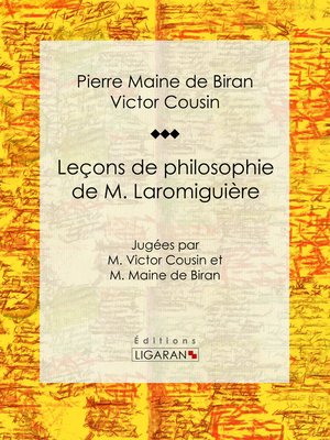 cover image of Leçons de philosophie de M. Laromiguière